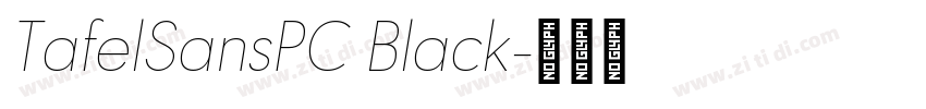 TafelSansPC Black字体转换
